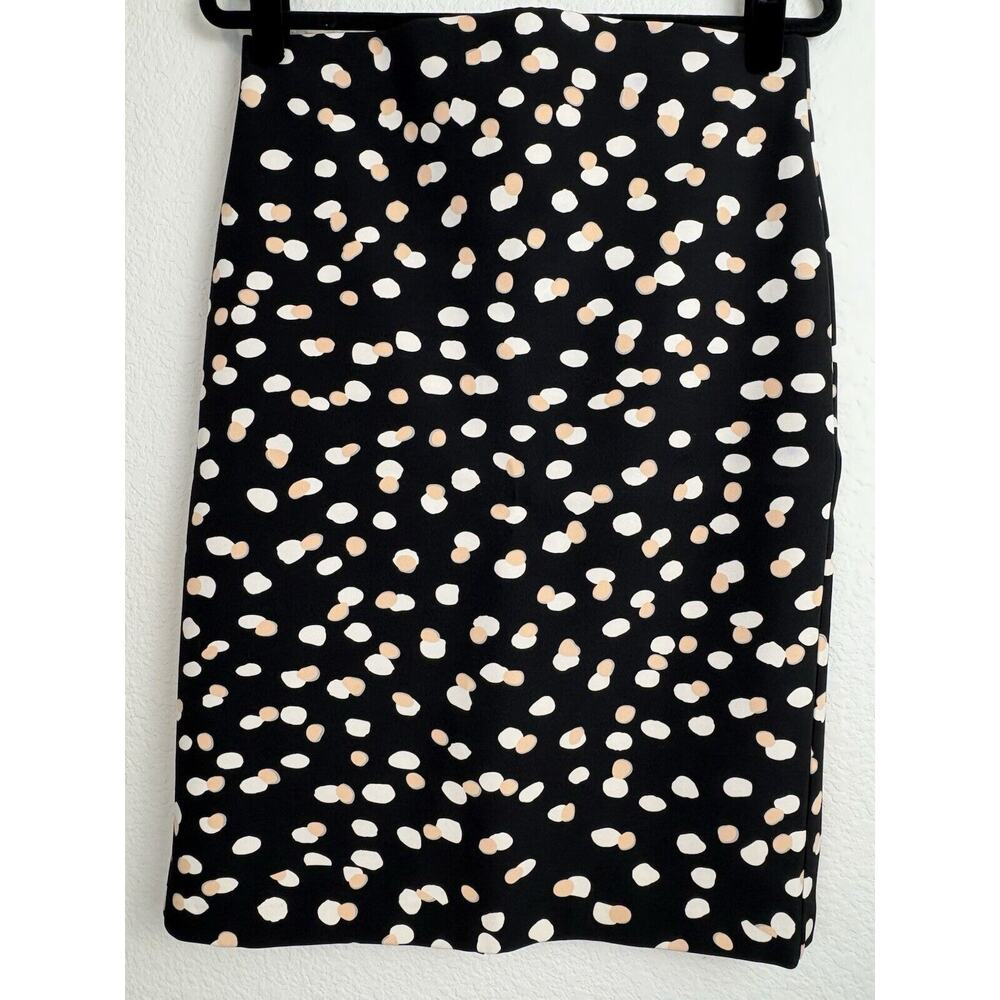 Philosophy Black Pink Polka Dot Pencil Skirt Size 6 Office Chic Bosscore Easter